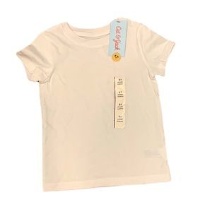 NWT Cat & Jack white short sleeve t-shirt. Size 2T.